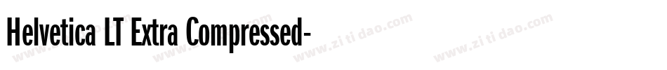 Helvetica LT Extra Compressed字体转换